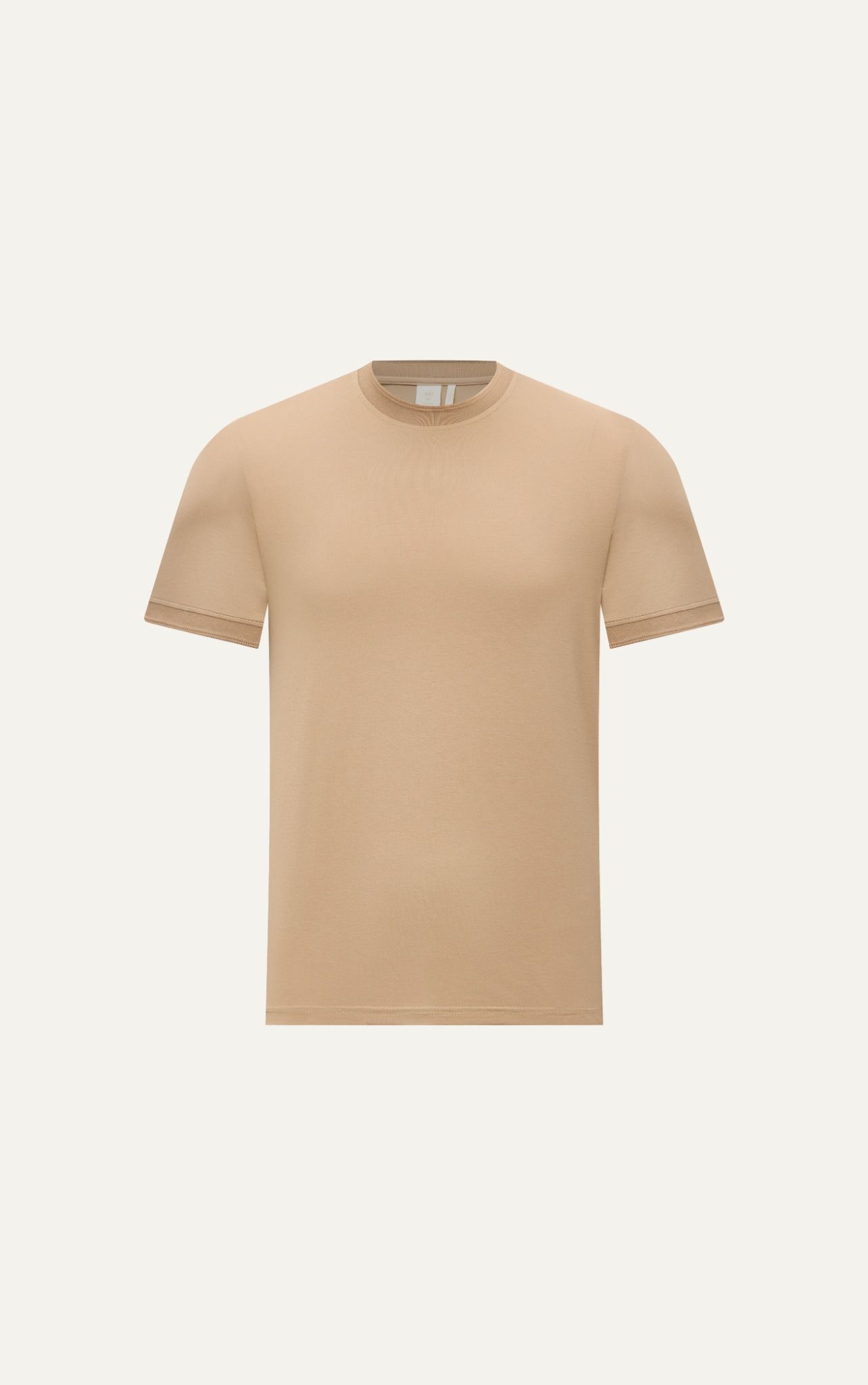 AG080 PREMIUM REGULAR FIT BASIC T-SHIRT - BEIGE