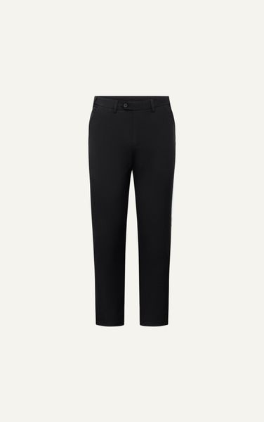  AG508 PREMIUM SLIMFIT ELASTIC WAIST TROUSERS - BLACK