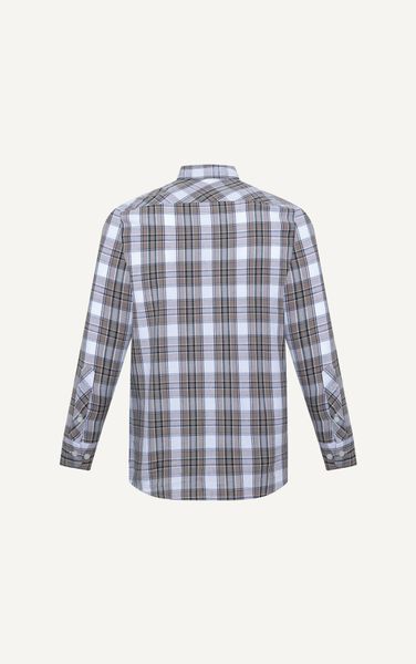  AG313 CHECKED SHIRT IN BEIGE 