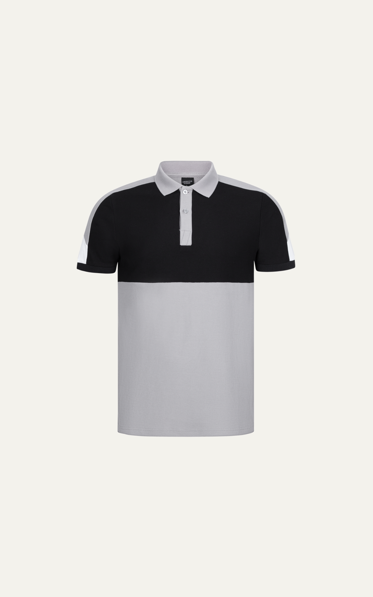  T69 FACTORY SLIMFIT STRIPED POLO - BLACK 