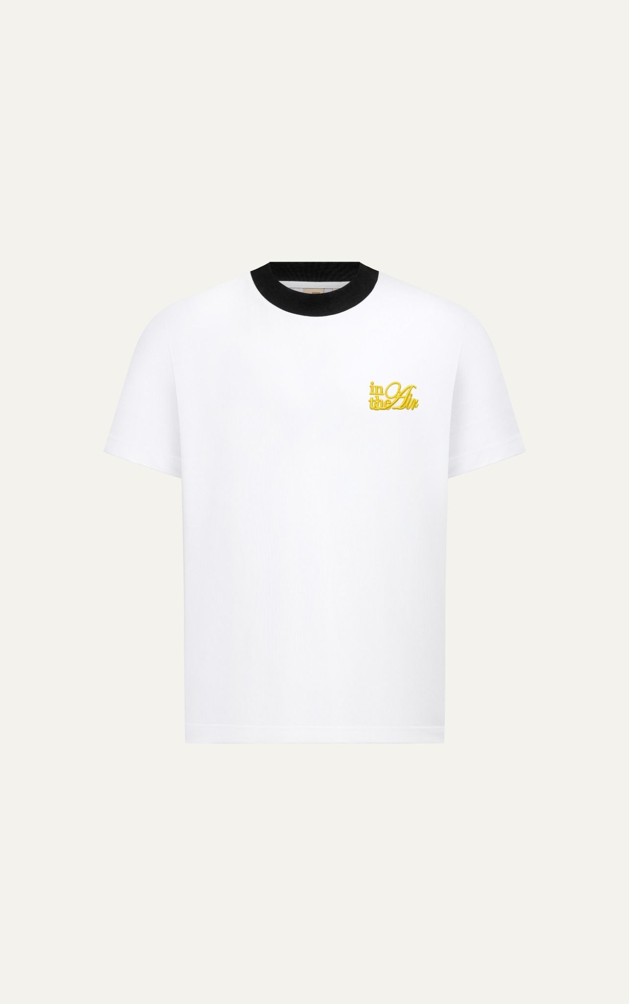 HT11 NEW EMBROIDERY LOGO TSHIRT-BLACK