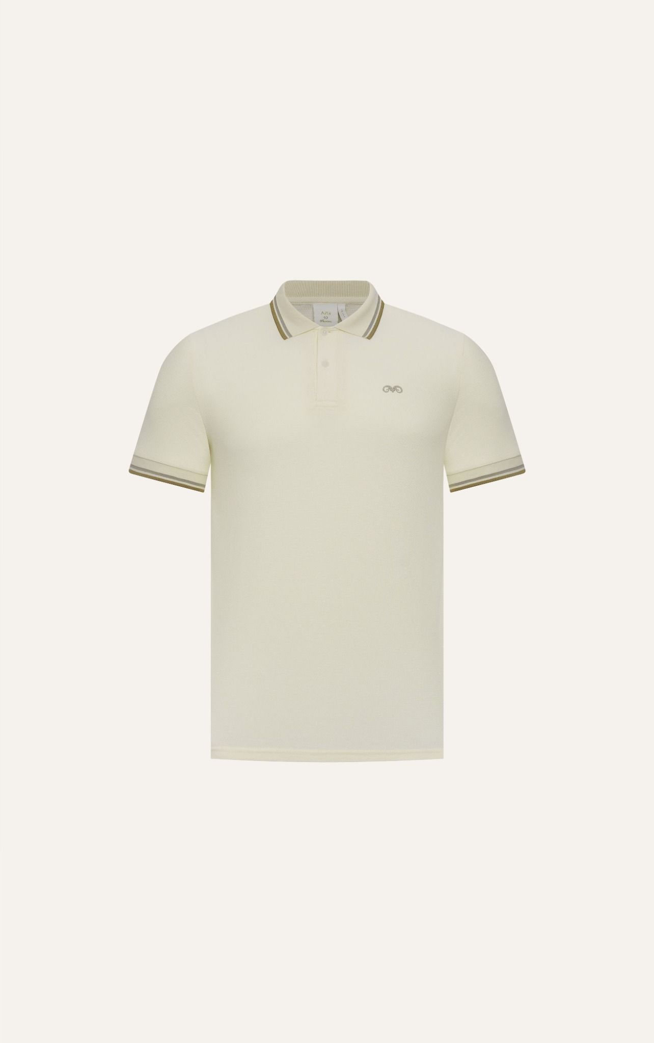 AG6101 PREMIUM SLIMFIT POLO - OFF WHITE
