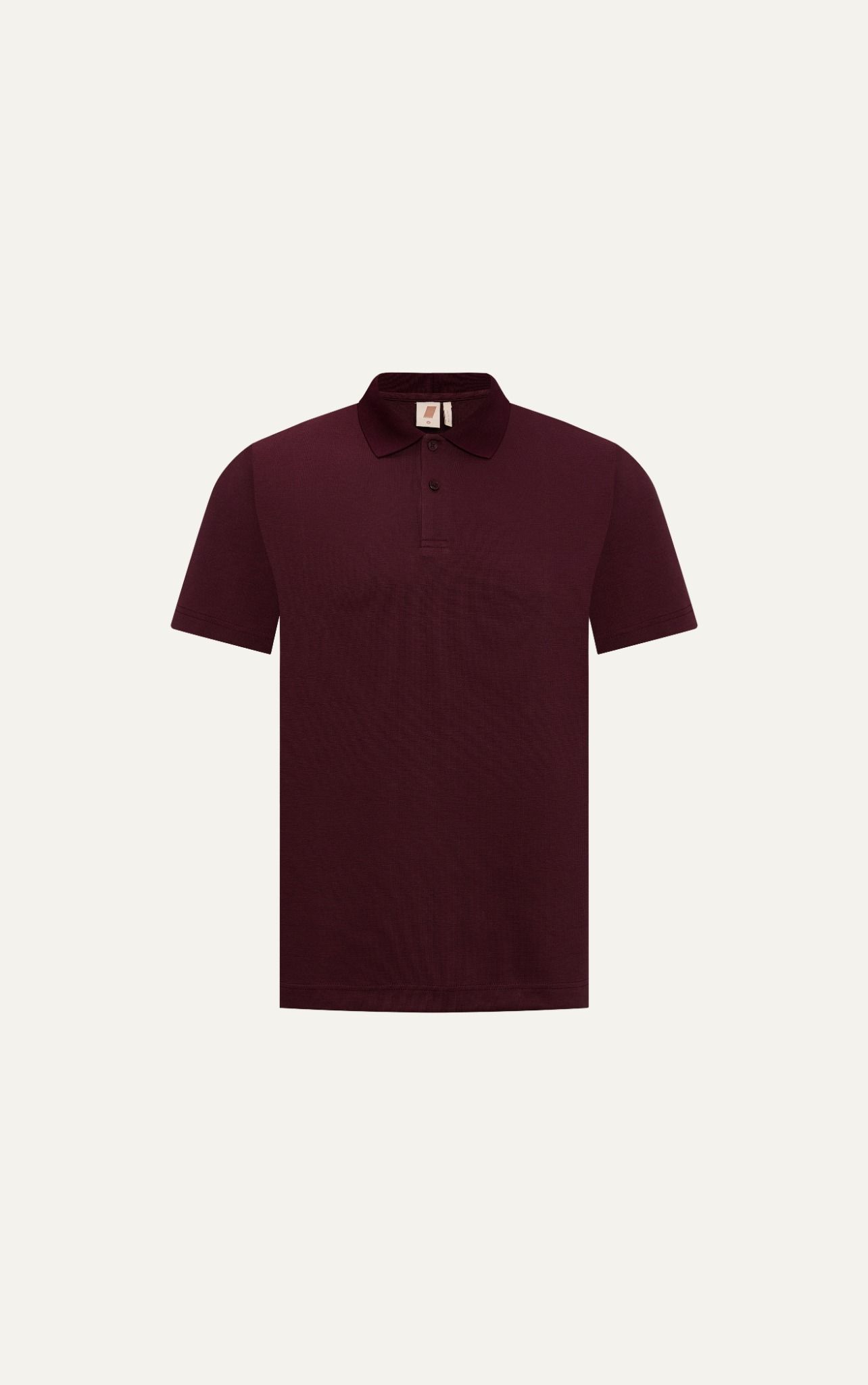 AG001 STUDIO LOOSE FIT BASIC POLO - DARK RED