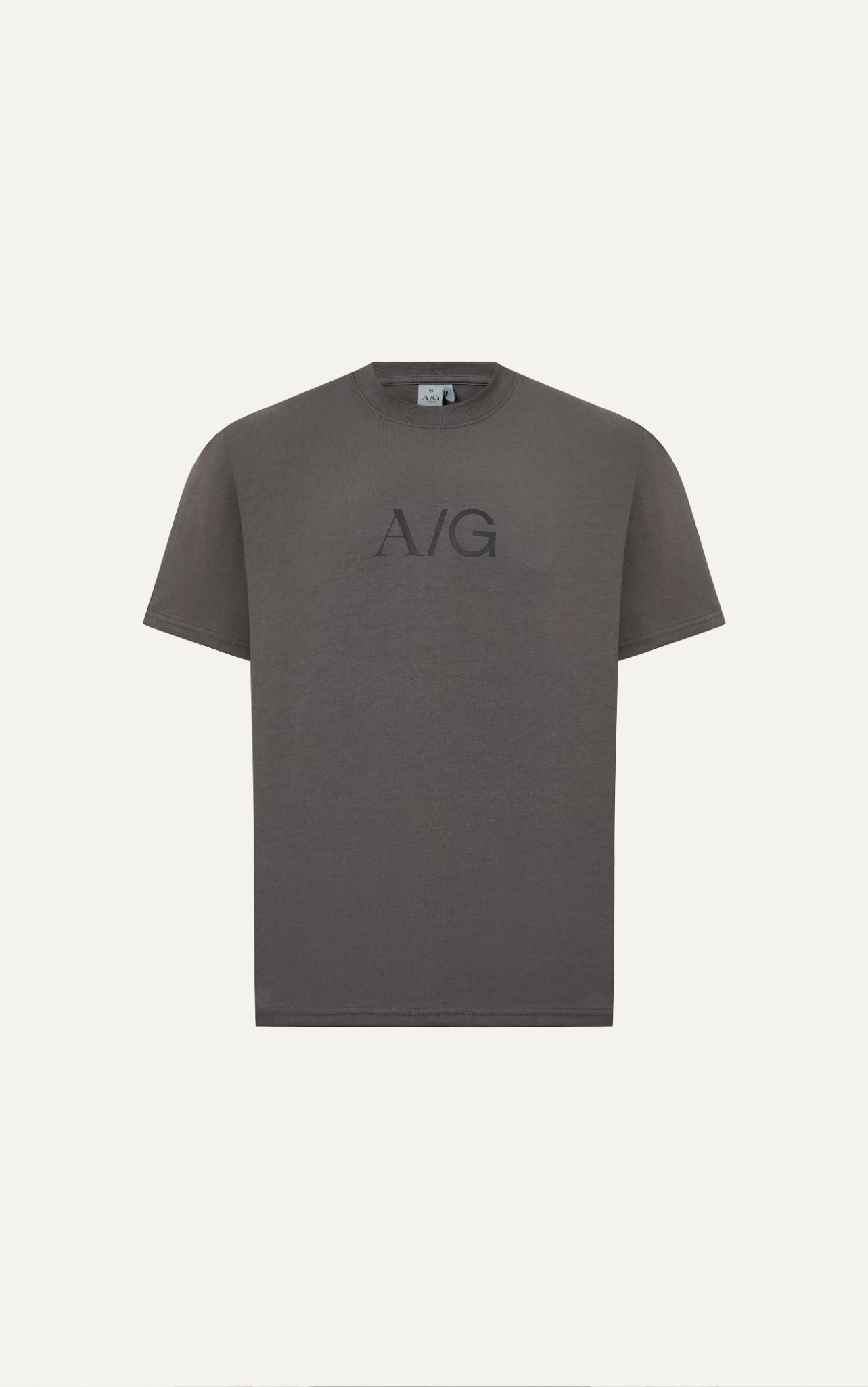 T738 FACTORY LOOSE FIT BIG LOGO T-SHIRT - GREY
