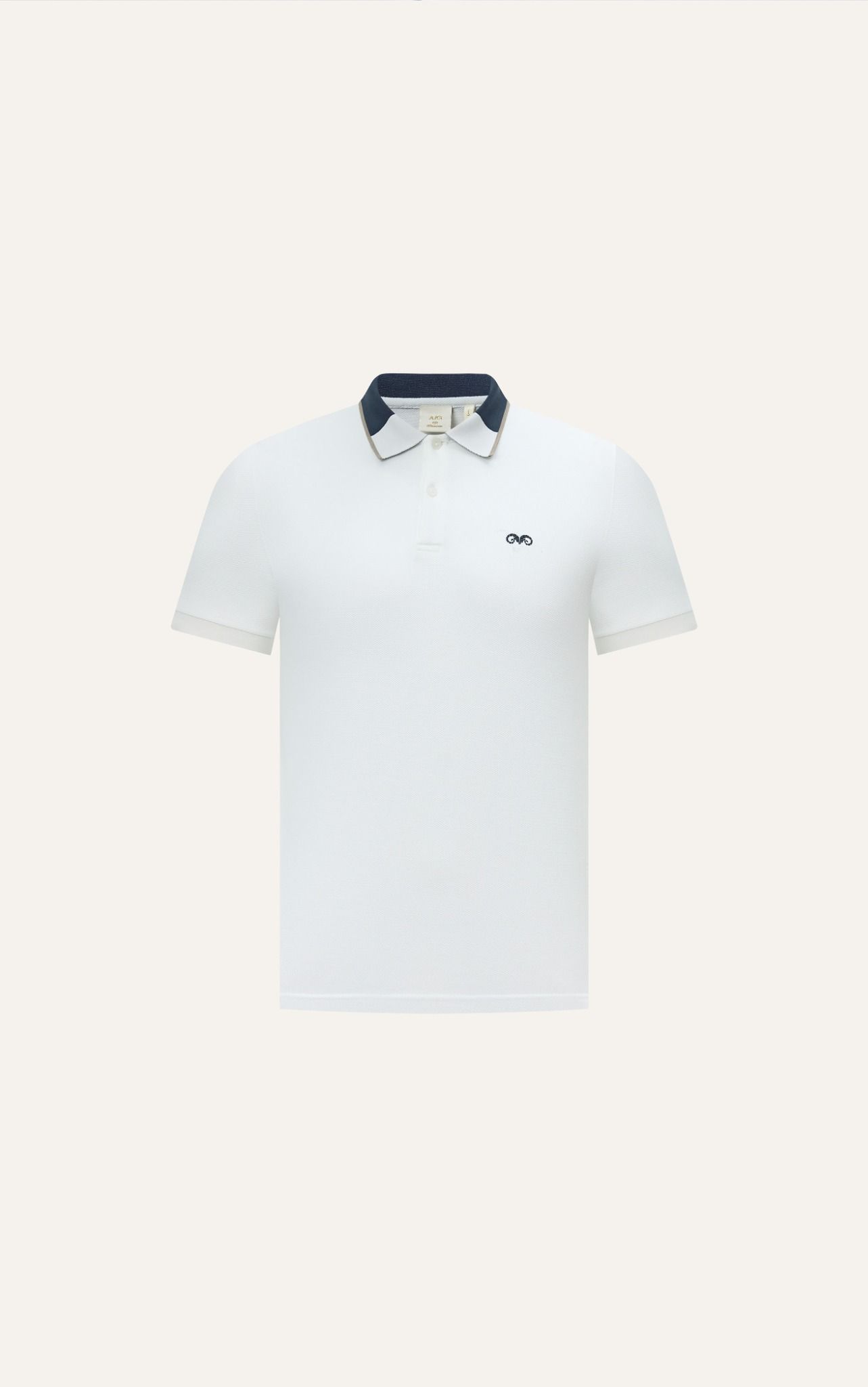 AG893 NEW PREMIUM SLIMFIT POLO - WHITE