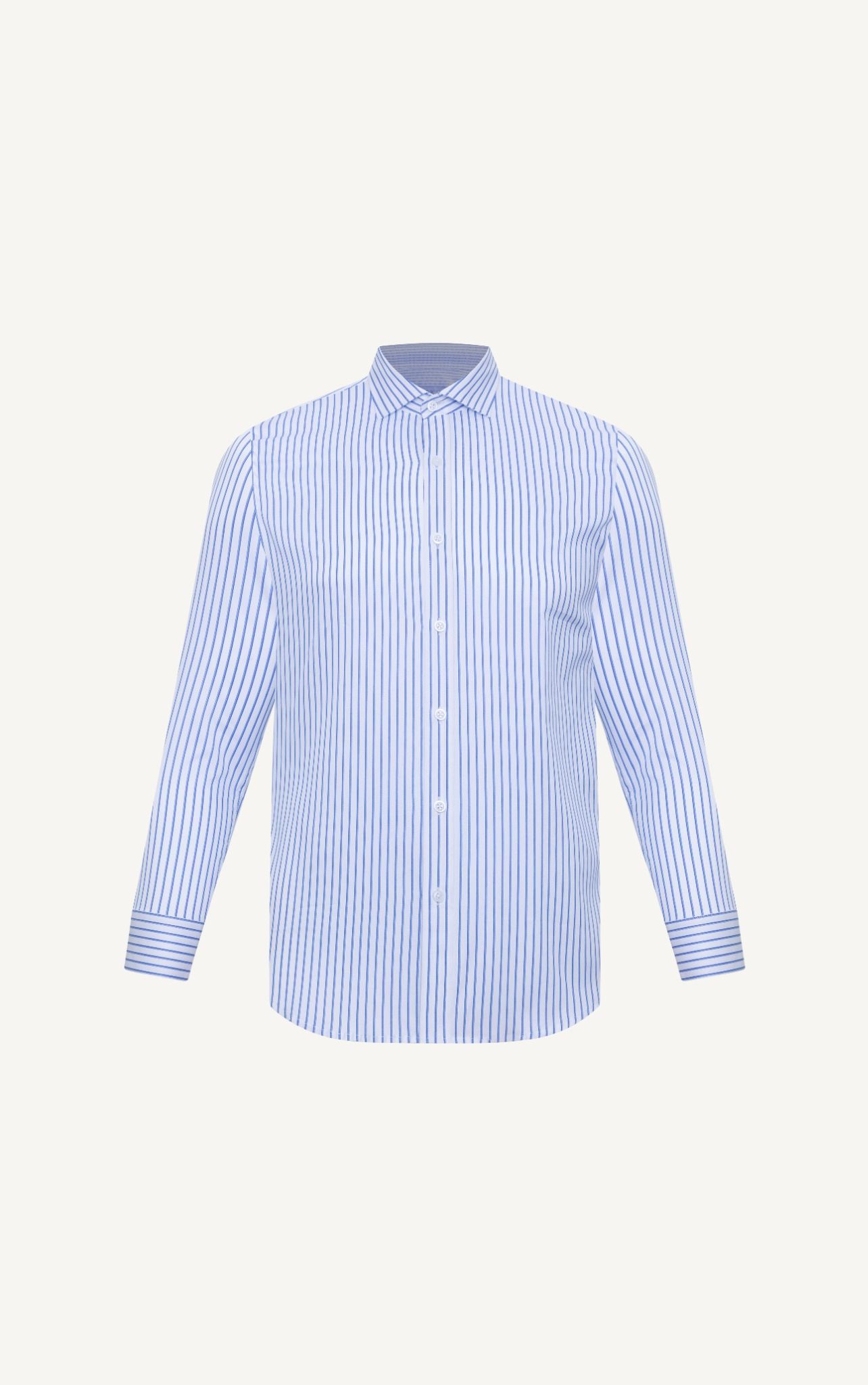AG877 PREMIUM SLIMFIT BENGAL STRIPED SHIRT - LIGHT BLUE