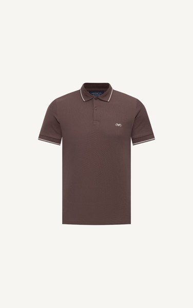  AG89 PREMIUM SLIMFIT POLO - BROWN