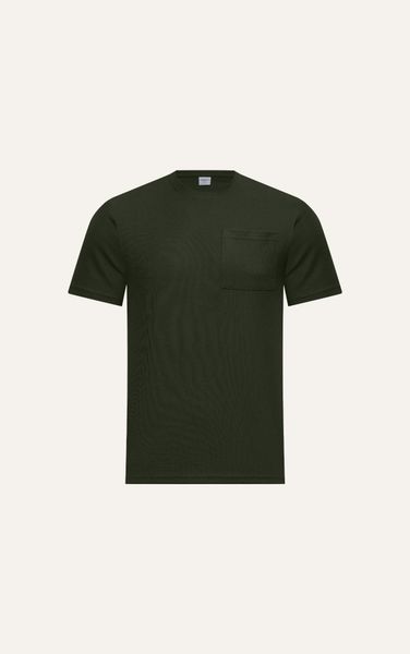  AG63 PREMIUM REGULAR FIT BASIC POCKET T-SHIRT - DARK GREEN