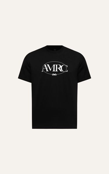  AG145 FACTORY REGULAR FIT PRINTER ARTWORK AMRC T-SHIRT - BLACK