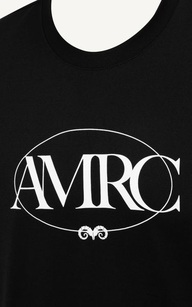  AG145 FACTORY REGULAR FIT PRINTER ARTWORK AMRC T-SHIRT - BLACK 