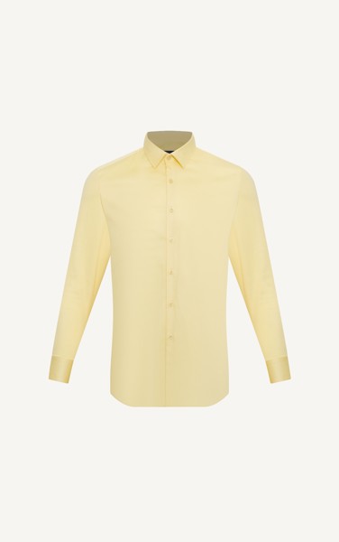  AG618 SLIM FIT SHIRT IN YELLOW