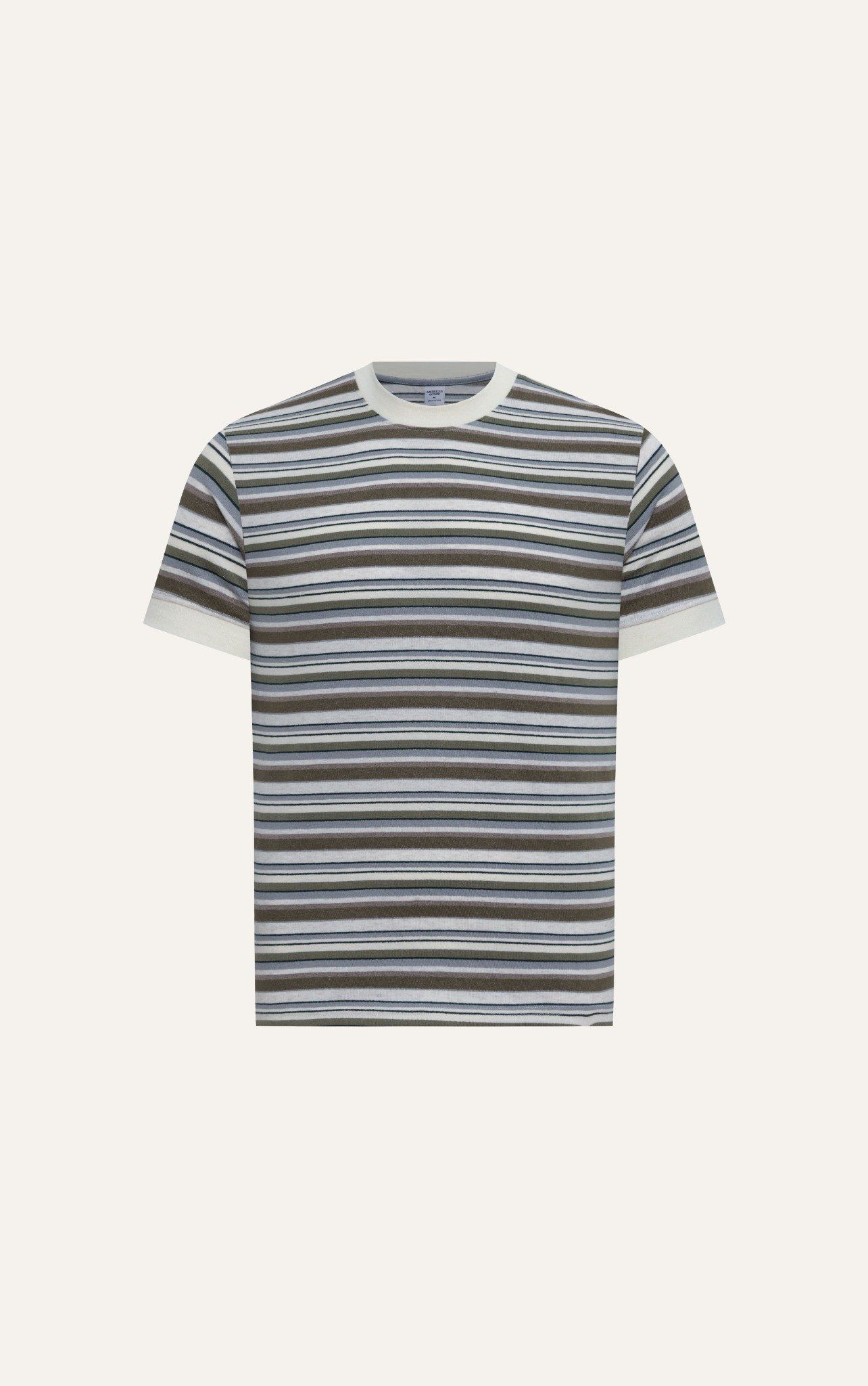T683 FACTORY REGULAR FIT MIXED COLORS T-SHIRT - GREEN