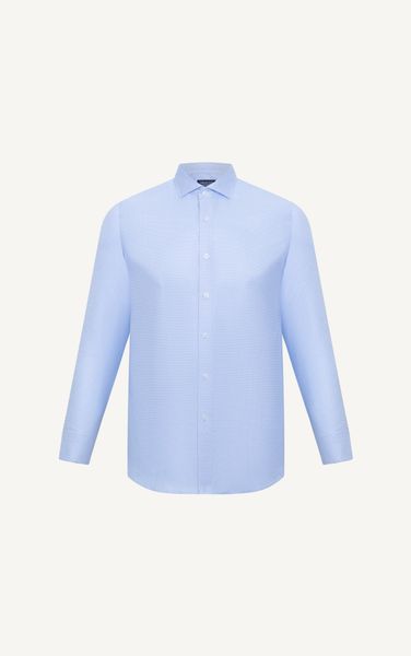  AG66 MICRO CHECK SHIRT IN BLUE