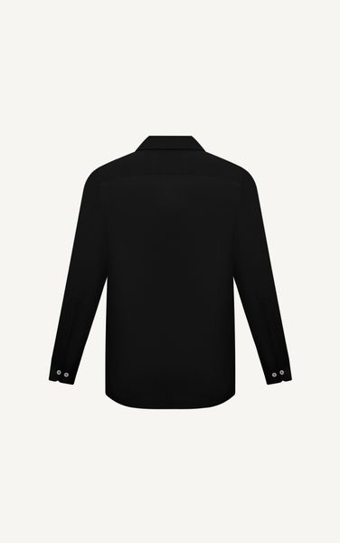  AG524 STUDIO REGULAR FIT DETAIL ON POCKET SHIRT - BLACK 