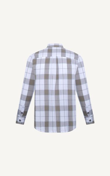  AG16 FACTORY REGULAR FIT MIX COLOR CHECKED SHIRT - BROWN 