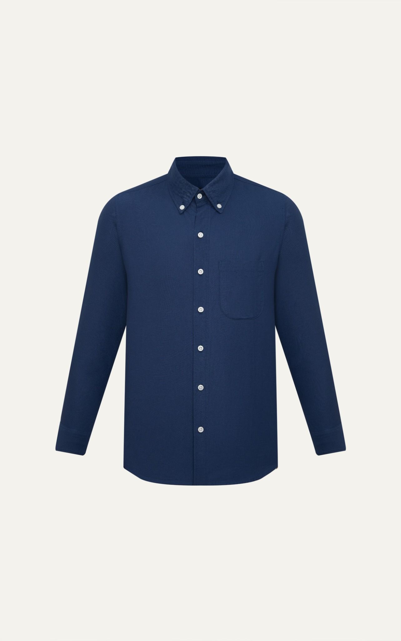 AG12 STUDIO REGULAR FIT ORIGINAL POCKET OXFORD SHIRT - DARK BLUE