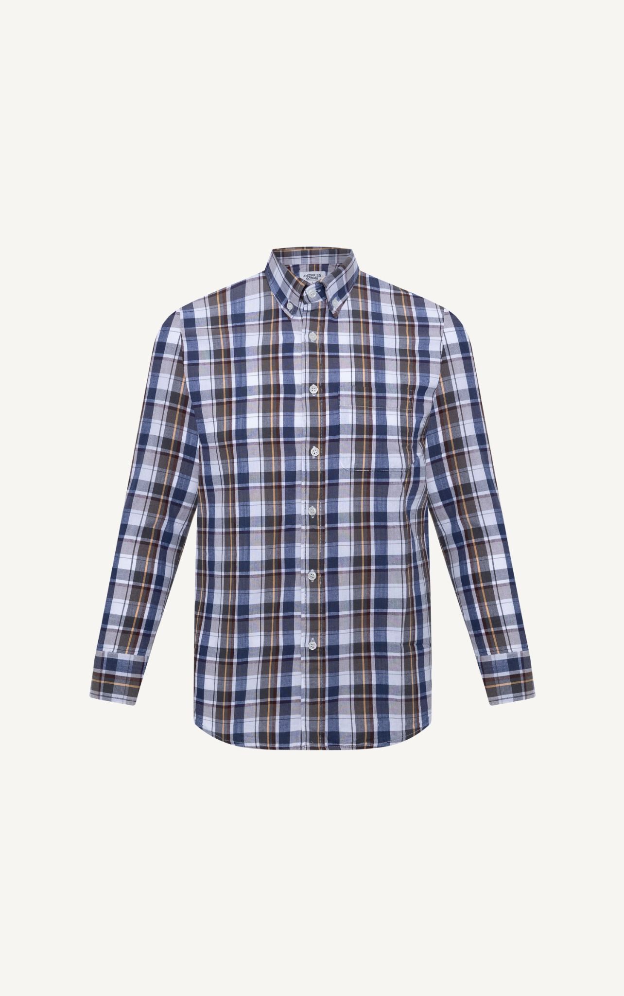 H311 FACTORY REGULAR FIT MIX COLOR CHECKED SHIRT - YELLOW