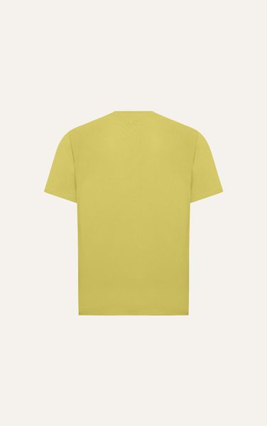  AG688 FACTORY OVERSIZE PRINTED "NEUTRAL" T-SHIRT - YELLOW 