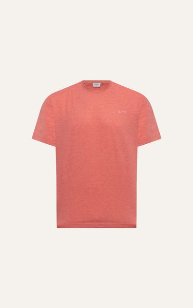  AG60 FACTORY REGULAR FIT EMBROIDERED "AMUS" T-SHIRT - ORANGE