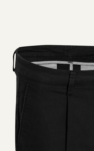  AG11 SIGNATURE SLIMFIT NEW PLEATED CHINO BASIC SHORT - BLACK 