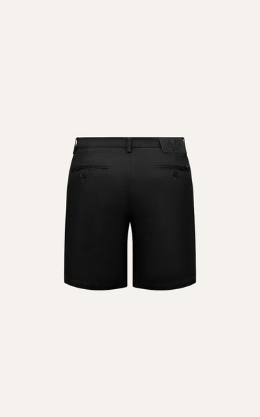  AG12 NEW PLEATED CHINO SHORTS - BLACK 