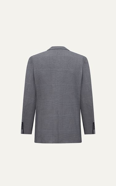  AG51 "PRINCE OF WALE" CHECKED BLAZER IN GREY 