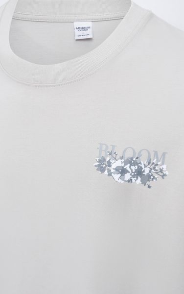  TA02 FACTORY OVERSIZE T-SHIRT BLOOM FLOWERS - WHITE 