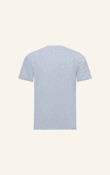  AG076 FACTORY REGULAR FIT EVERYDAY LOGO PRINTED T-SHIRT - LIGHT GREY 