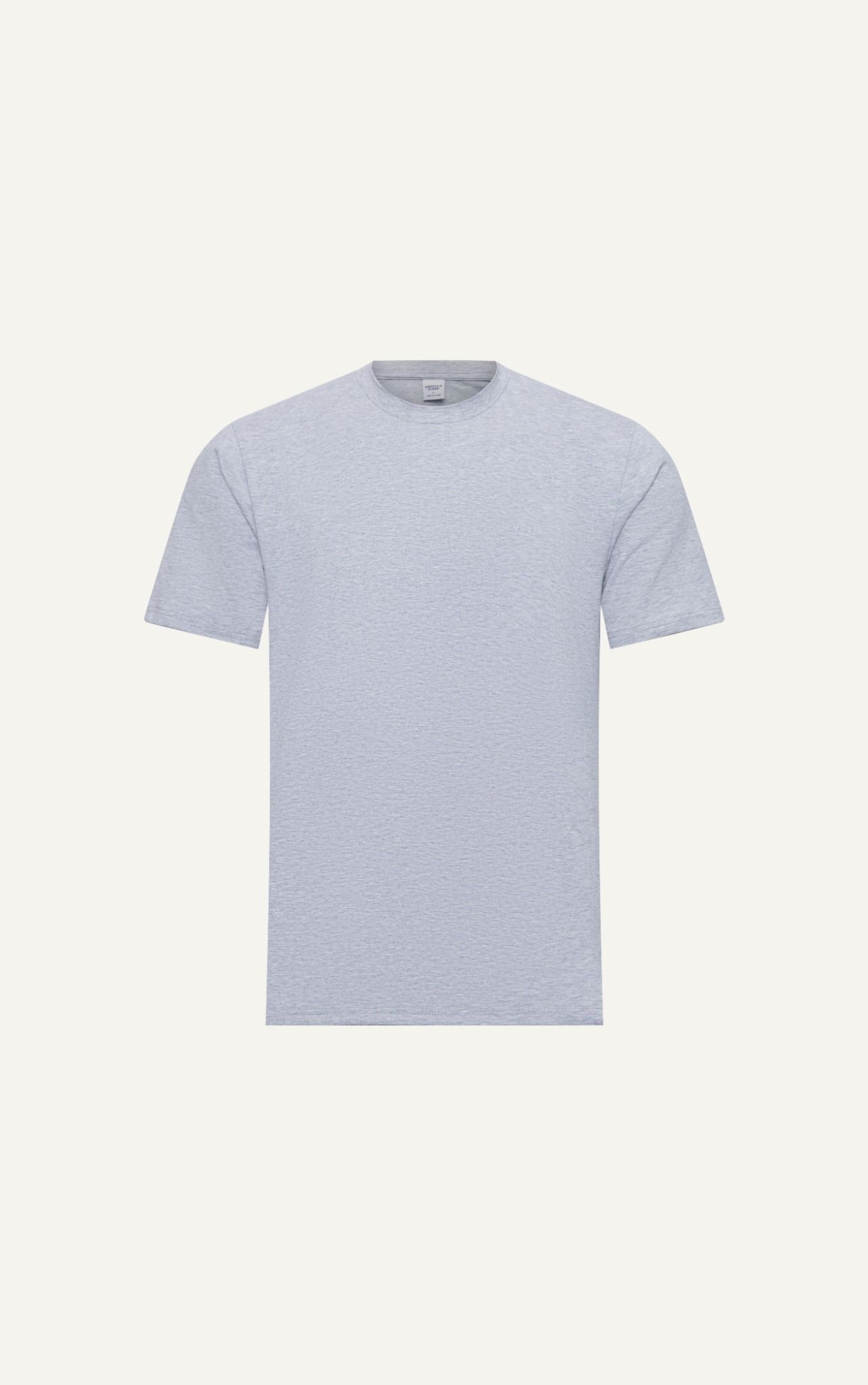  AG076 FACTORY REGULAR FIT EVERYDAY LOGO PRINTED T-SHIRT - LIGHT GREY 