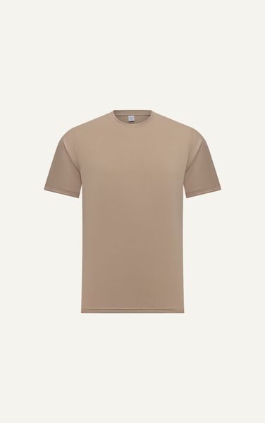  AG080 PREMIUM REGULAR FIT BASIC T-SHIRT - BROWN