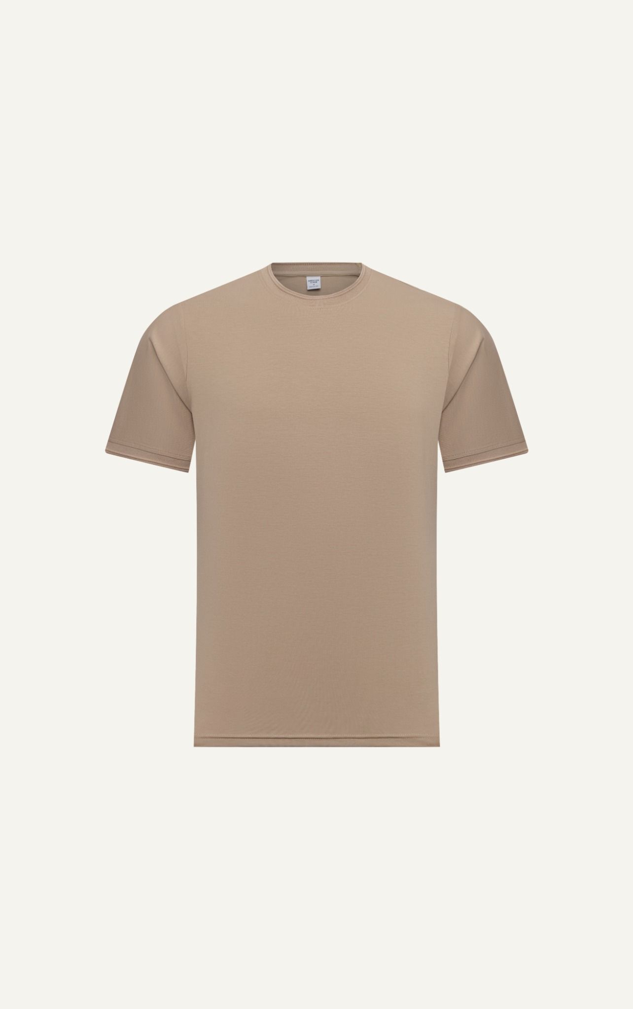  AG080 PREMIUM REGULAR FIT BASIC T-SHIRT - BROWN 