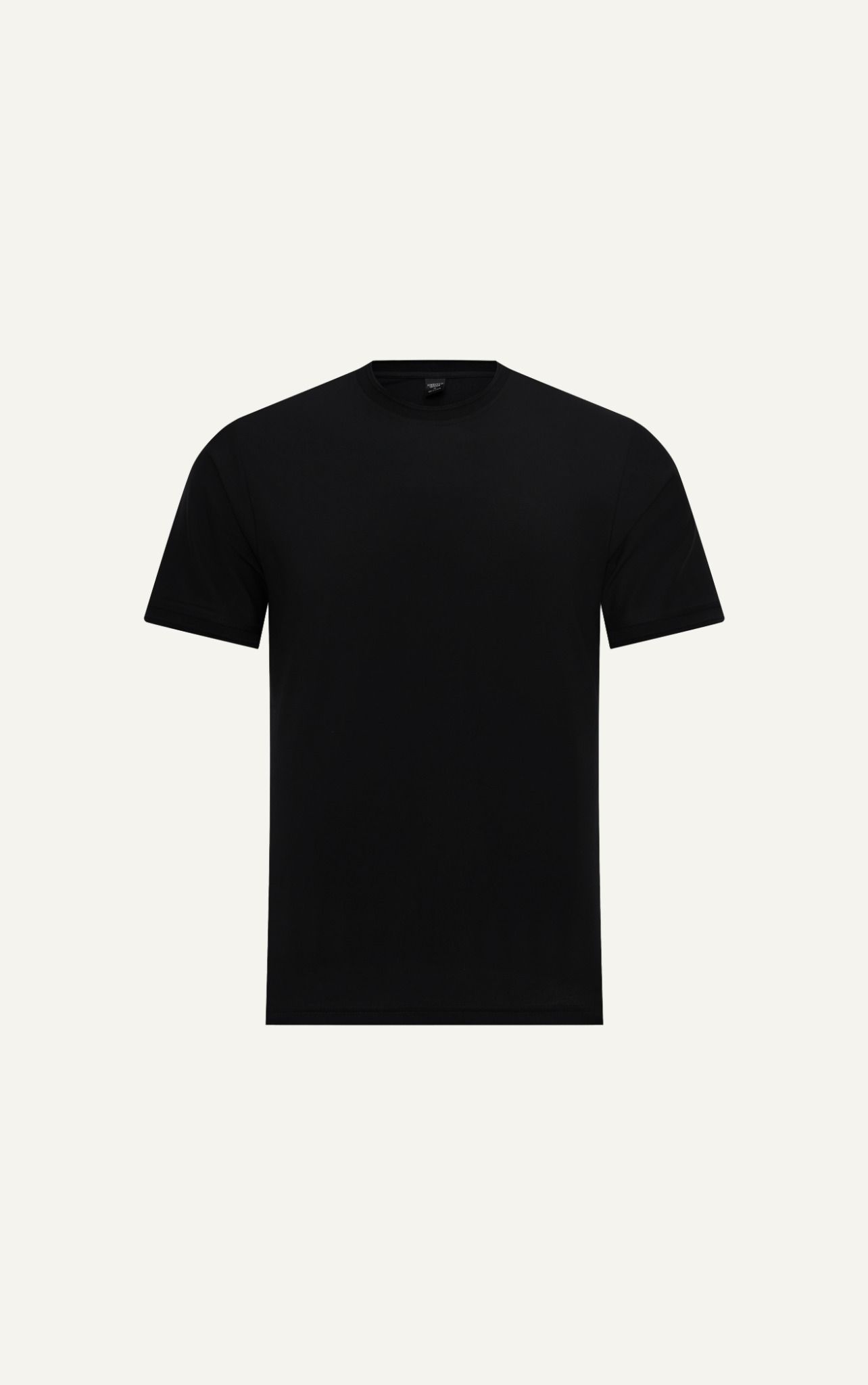  AG080 PREMIUM REGULAR FIT BASIC  T-SHIRT - BLACK 