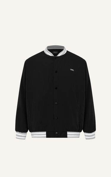  AG19 FACTORY LOOSE FIT BASIC BOMBER - BLACK