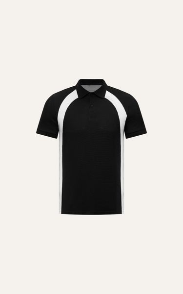  AG866 PREMIUM SLIMFIT MIX POLO - BLACK