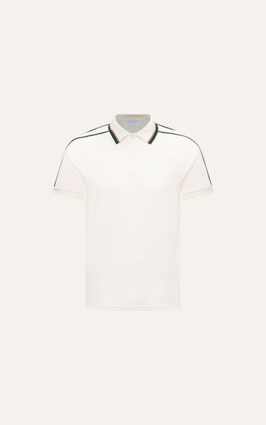  AG869 PREMIUM SLIMFIT POLO -  OFF WHITE