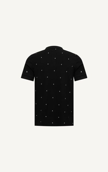  AG57 PREMIUM SLIMFIT NEW SMALL PATTERN POLO - BLACK 