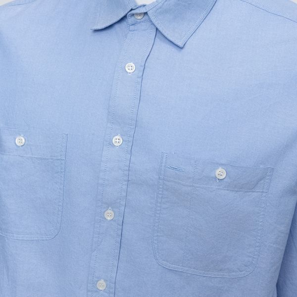  AG312 STUDIO REGULAR FIT ORIGINAL POCKET OXFORD SHIRT - LIGHT BLUE 