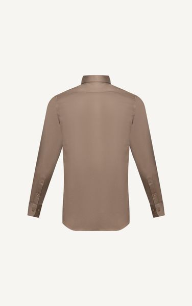  AG837 PREMIUM SLIMFIT SMART SHIRT - BROWN 