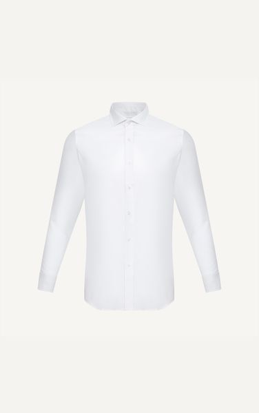  AG71 PREMIUM SLIMFIT NEW SMALL TEXTURE SHIRT - WHITE