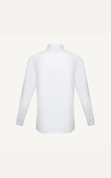  AG71 PREMIUM SLIMFIT NEW SMALL TEXTURE SHIRT - WHITE 