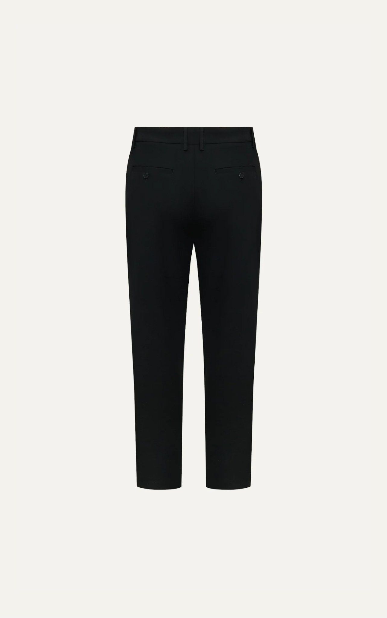 AG251 PREMIUM SLIMFIT ELASTIC WAIST TROUSERS - BLACK