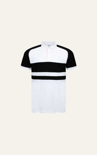  T62 FACTORY SLIMFIT WHITE DESIGN POLO - WHITE