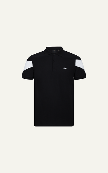  AG77 PREMIUM SLIMFIT POLO - BLACK