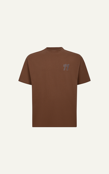  AG30 FACTORY LOOSE FIT NEW LOGO T-SHIRT - BROWN