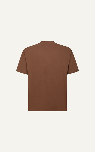  AG30 FACTORY LOOSE FIT T-SHIRT NEW LOGO - BROWN 