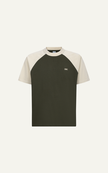  AG29 FACTORY LOOSE FIT T- SHIRT RAGLAN - DARK GREEN