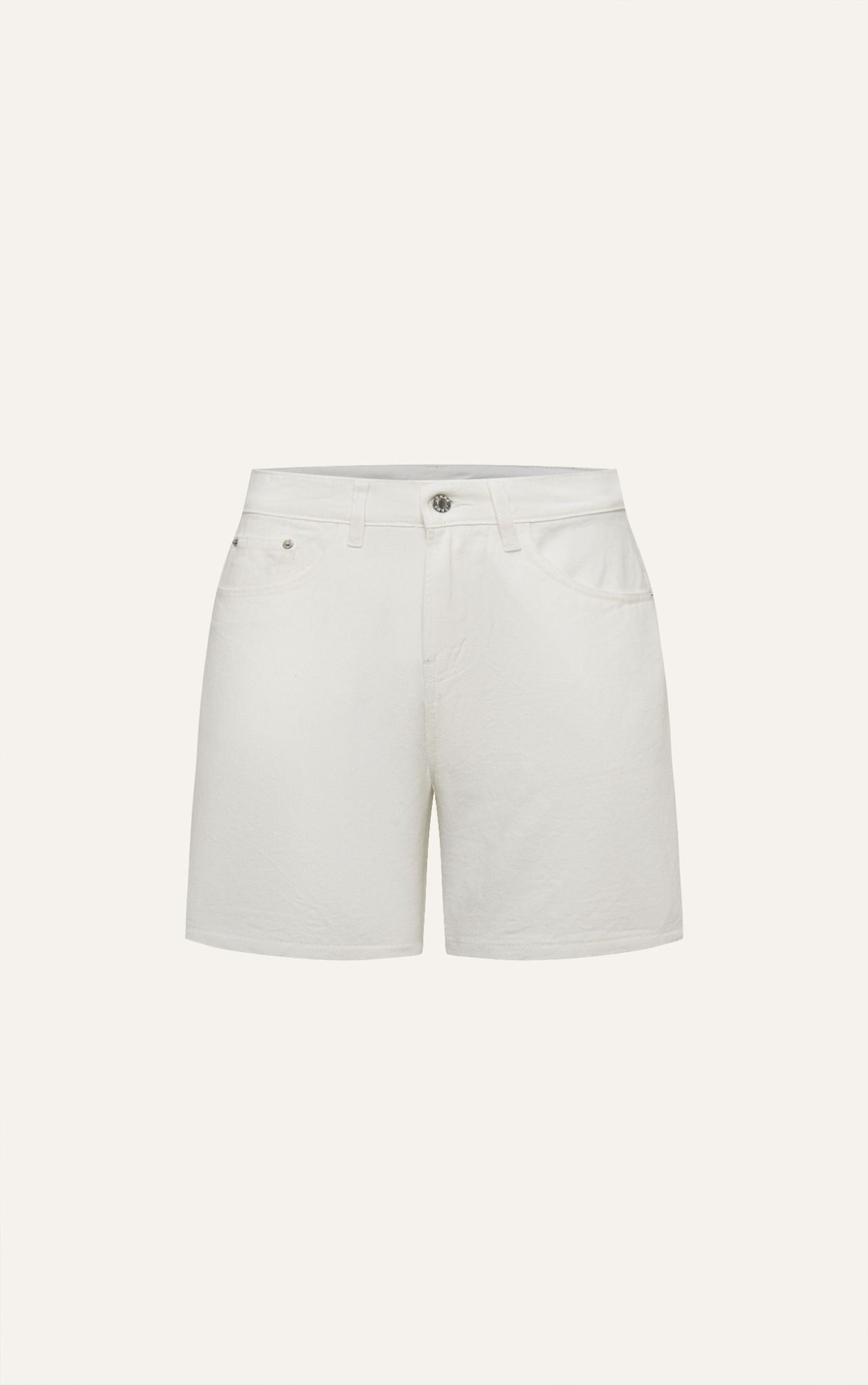 TA46 FACTORY LOOSE FIT SHORT JEANS - WHITE