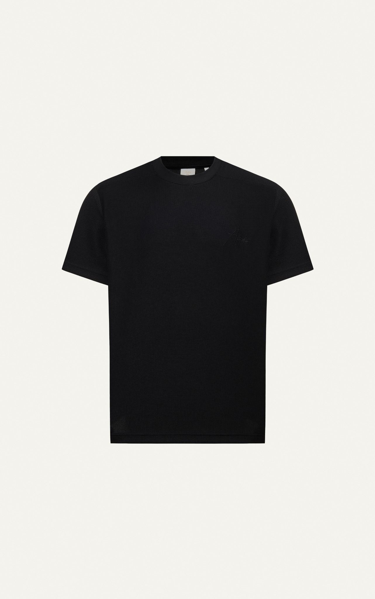 AG09 PREMIUM LOOSE FIT HANDWRITTEN LOGO T-SHIRT - BLACK