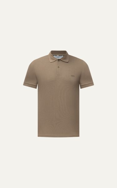  AG02 SIGNATURE SLIMFIT POLO - BROWN