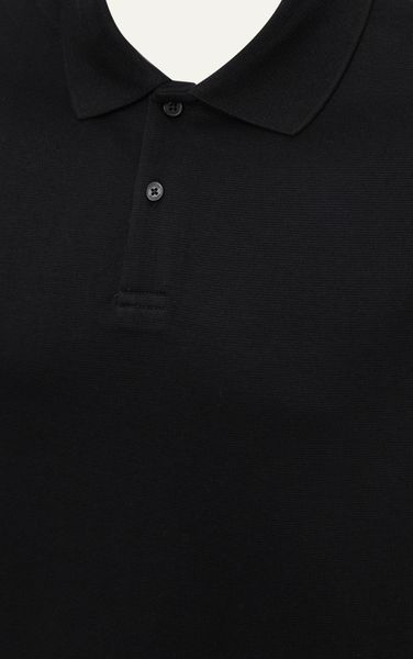  AG001 STUDIO LOOSE FIT BASIC POLO - BLACK 